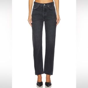 AGOLDE 90’s High Rise Straight Black Jean